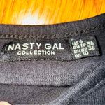 Nasty Gal  Black and White A-line Maxi Dress with Embellishments Photo 3