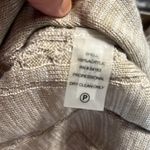 Andrew Marc Marc New York Sweater Dress Light Tan Womens M Cable Knit Acrylic Photo 8