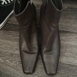 Karen Scott  Brown Leather Booties Photo 1
