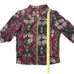 Oilily Women's Colorful Festival Jacket Full Zip 100% Polyester Size 36 or Small Pink Photo 7