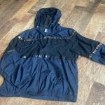 PINK - Victoria's Secret Victoria Secret Pink - Black Mesh Hooded Full Zip Jacket Photo 5