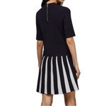 Ted Baker NWT  Pleat Hethia Skirt Knitted Flippy Dress Navy Size US 12 Photo 1