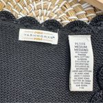 Yarnworks Women’s Vintage 90s Floral Embroidered Button Front Sweater Vest MP Black Size undefined Photo 6