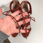 Revolve  RAYE Libby Heels Suede Woven Strap Size 7.5 Photo 8