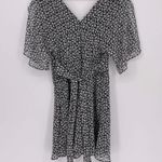 ALLSAINTS Ivey Scatter Dress Black and White Floral Size 6 Photo 12