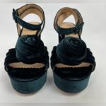 Antonio Melani x Nicola Bathie Emilia Velvet Rose Platform Dress Sandals - NWOB Photo 12