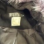 NWOT Venus Faux Fur Trim Cape Jacket Black Lavender Purple Boa Scarf Size 6 Photo 7