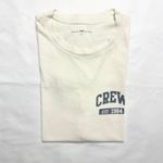 Brandy Melville Vintage Short Sleeve "Crew" Graphic Tee - White/Navy Photo 5