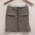 Urban Outfitters  Marsha Gingham zip front Mini Skirt Photo 1