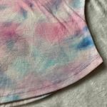 Workshop Anchor Tie Dye Short Sleeve Crop Top in Pink/Blue/White - Size Medium Photo 10