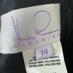 Hayley Paige Occasions Black Floor Length Bride's Maid Gala Formal Dress Size 14 Photo 13