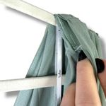 Lulus NWOT Heavenly Hues Sage Green Brush Woven Chiffon V-Neck Maxi Dress Large Photo 6