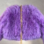 Lamarque Deora Feather Jacket Size M Lilac Purple Size M Photo 5