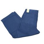 Madewell ✨ NWT  Emmett Slim Wide-Leg Pants Navy Blue Size 31 ✨ Photo 9