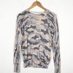 Equipment Femme Sloan Lace Camo Print Sweater Medium Wool & Cashmere Lightweight Photo 2