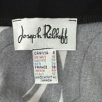 Joseph Ribkoff Shirt Womens 6 Black White Geometric Blouse Retro Edgy Artsy Photo 6