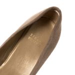 Stuart Weitzman  Grey Suede Anna Cork Wedge  
Platform Peep Toe Pumps Photo 7