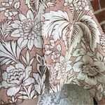 C&C California NEW  Hibiscus/Leaf 100% Linen Short Sleeve Button-Up Shirt L Photo 8