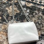 Tory Burch NWOT Britton Puffy Leather Optic White Silver Chain Shoulder Bag Photo 6