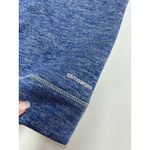 Adidas  Hoodie Womens Small Blue Heathered Climawarm Team‎ Issue Fleece Pullover Photo 6