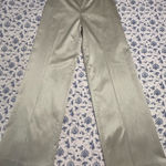 Saks 5th Avenue Saks Fifth Avenue Size 6 Wool and Silk Blend Wide-Leg Pants in Light Sage Green Photo 0