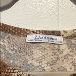 ZARA  animal print top size L Photo 1