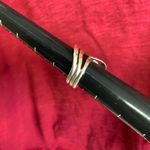 925 Sterling Silver Hammered Swirl Ring Photo 3