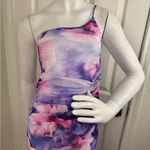 Jardin Vue Floral Strapless Maxi Dress Size Small. B21 Purple Photo 2