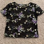 Urban Outfitters Mesh See-Through Floral Top Photo 0