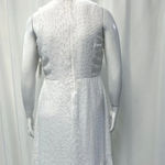 Hugo Boss NWT  White‎ High Low Hem Deep V Neck Dress Women's Size 10 Photo 4