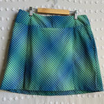 Nike Women’s Dri-Fit Golf Skort Plaid Sz 10 Green Blue Photo 0