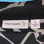 Susan Graver shirt dress tunic button up semi-sheer animal print midi NEW size 8 Photo 7