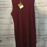 Nordstrom Rack NWT Dual Nature ribbed dress in wine from size large Photo 7