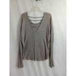 BKE  Women‎ Large Gray Sweater Open Back Photo 5