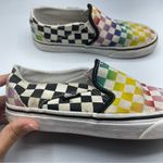 Vans Classic Rainbow Checked Slip On Sneakers Womens Flats 6 Shoes Comfort Photo 3