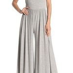 West Kei Nordstrom NWT Grey Sleeveless Wide Leg Stretchy Flattering Jumpsuit M Photo 0