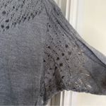 Free People Gray Sweater Wool Alpaca Lightweight Dolman Cut Out Size Extra Small Photo 4