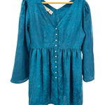 Victoria's Secret Vintage Gold Label Satin Button Up Sleep Dress Shirt S/M Photo 0