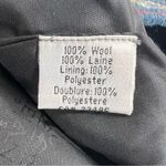 Vintage Icelandic Design Floral Embroidery Wool Cardigan Sweater Blue Size M Photo 6