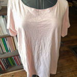 Eileen Fisher  light pink luxe oversized flowy artsy L blouse Photo 0