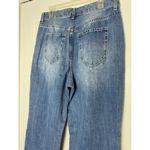 Ymi Dixie Medium Wash High Rise Wide Leg Distressed Raw Hem Jeans Sz 13/31 Photo 8