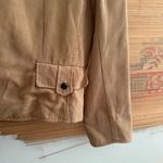 Studio I Vintage 90s Faux Suede Tan Blazer Jacket Photo 2