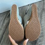 Donald Pliner NWOB  Gyer wedge sandal light pewter & cork 7 1/2 Photo 5