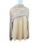 Lavender Brown NEW  Metallic Dots Blouse Women S Sheer Nude Long Sleeve Boho Top Photo 8