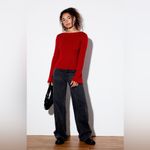 LA Hearts  Red Chloe Sweater Photo 3