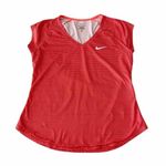 Nike Dri Fit Orange and Magenta Geometric Print T-Shirt Photo 0