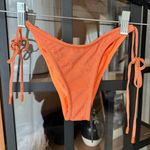NWT Triangl Bikini bottoms glitter Cheeky tie bows adjustable Apricot Sparkle Orange Photo 0