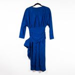 Oscar de la Renta Vintage Silk Animal Print Pattern Ruched Bow Cocktail Dress 4 Photo 2