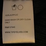 Tipsy Elves SMALL WOMEN'S CHRISTMAS LIGHT STRAND SEQUIN SWEATER DRESS BLACK KNIT Photo 7