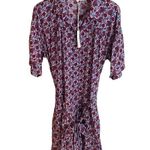 XiRENA Grady Romper Nichols Floral Cotton Belted Purple Size L Photo 0